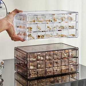 LargeCapacity Jewelry Storage Box with 72grid Organizers