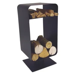 Manor Nordic Log Holder - Black - 59 X 28 X 25 0376