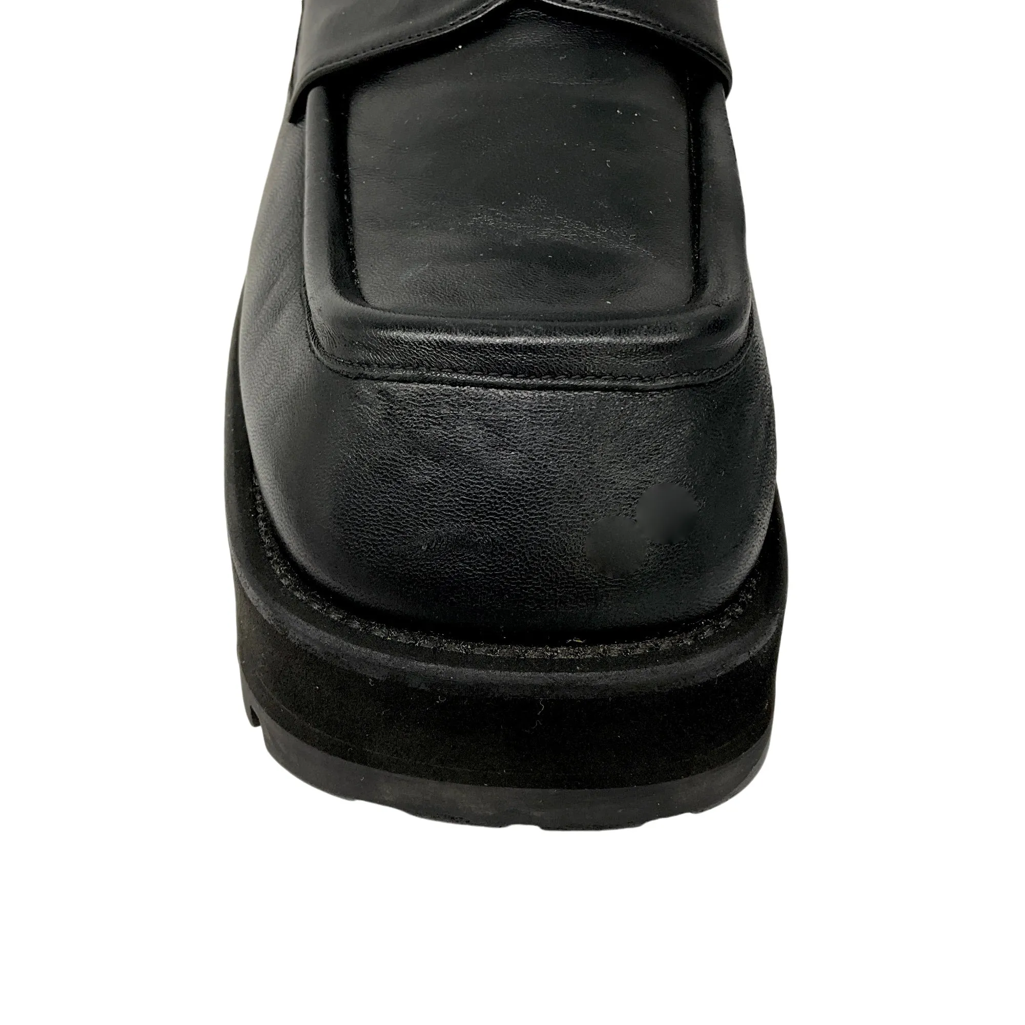 Marni Black Chunky Leather Platform Loafers