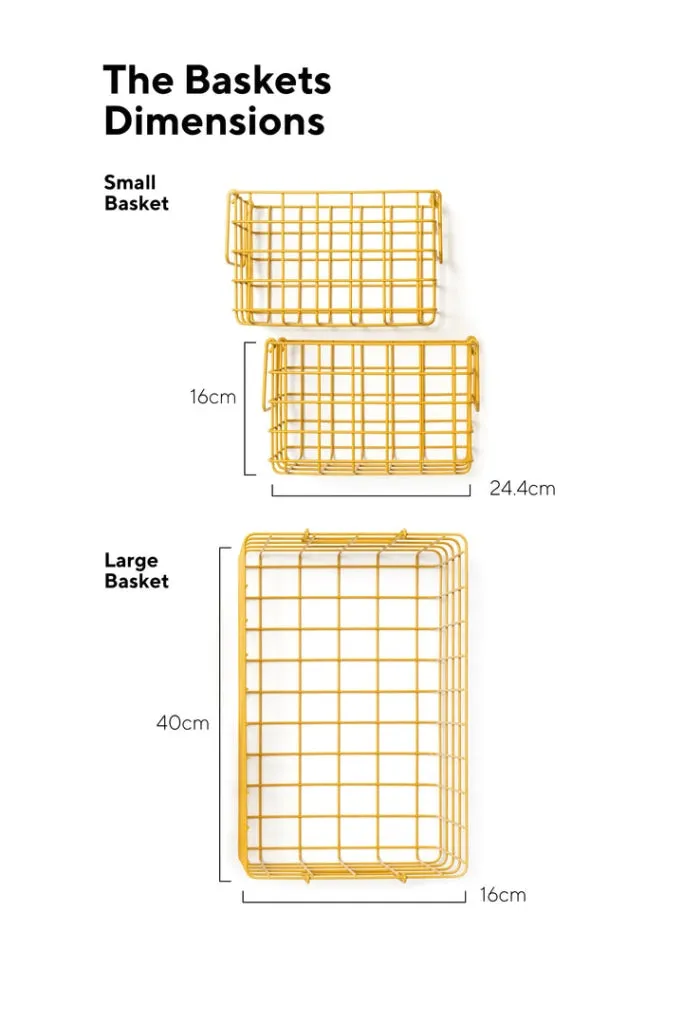 Mustard Made - Set Of 3 Baskets In Mustard