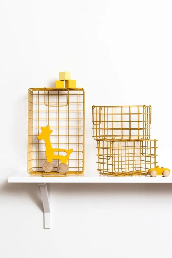 Mustard Made - Set Of 3 Baskets In Mustard