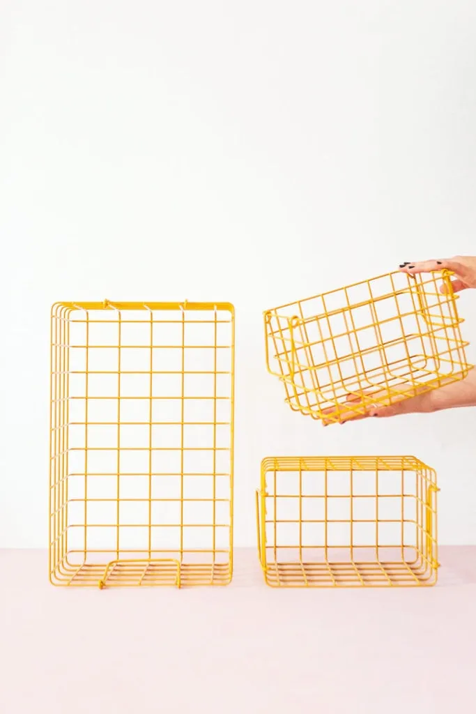 Mustard Made - Set Of 3 Baskets In Mustard