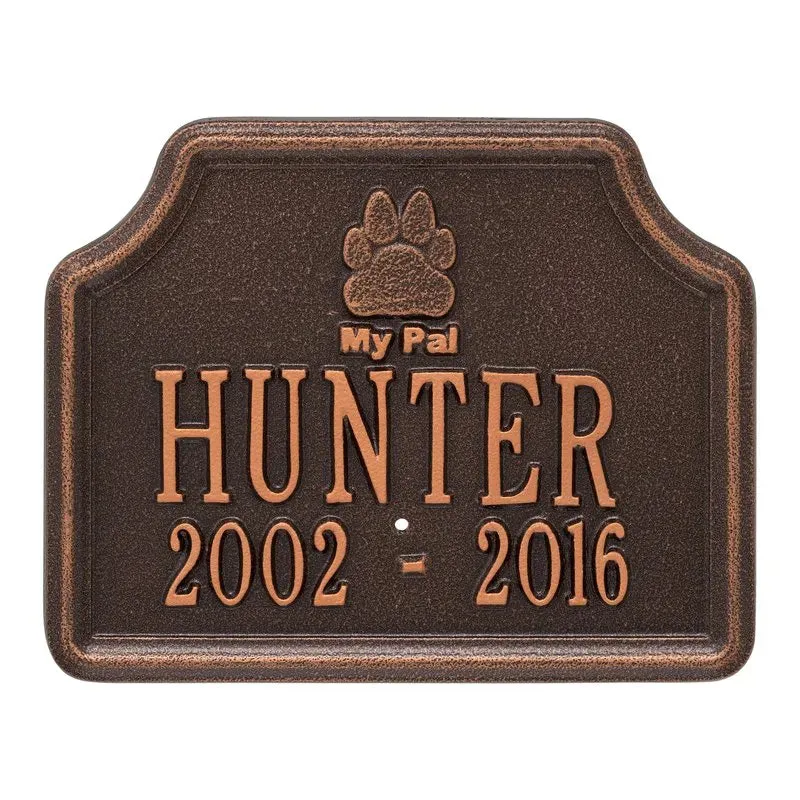 My Pal Memorial Dog Plaque