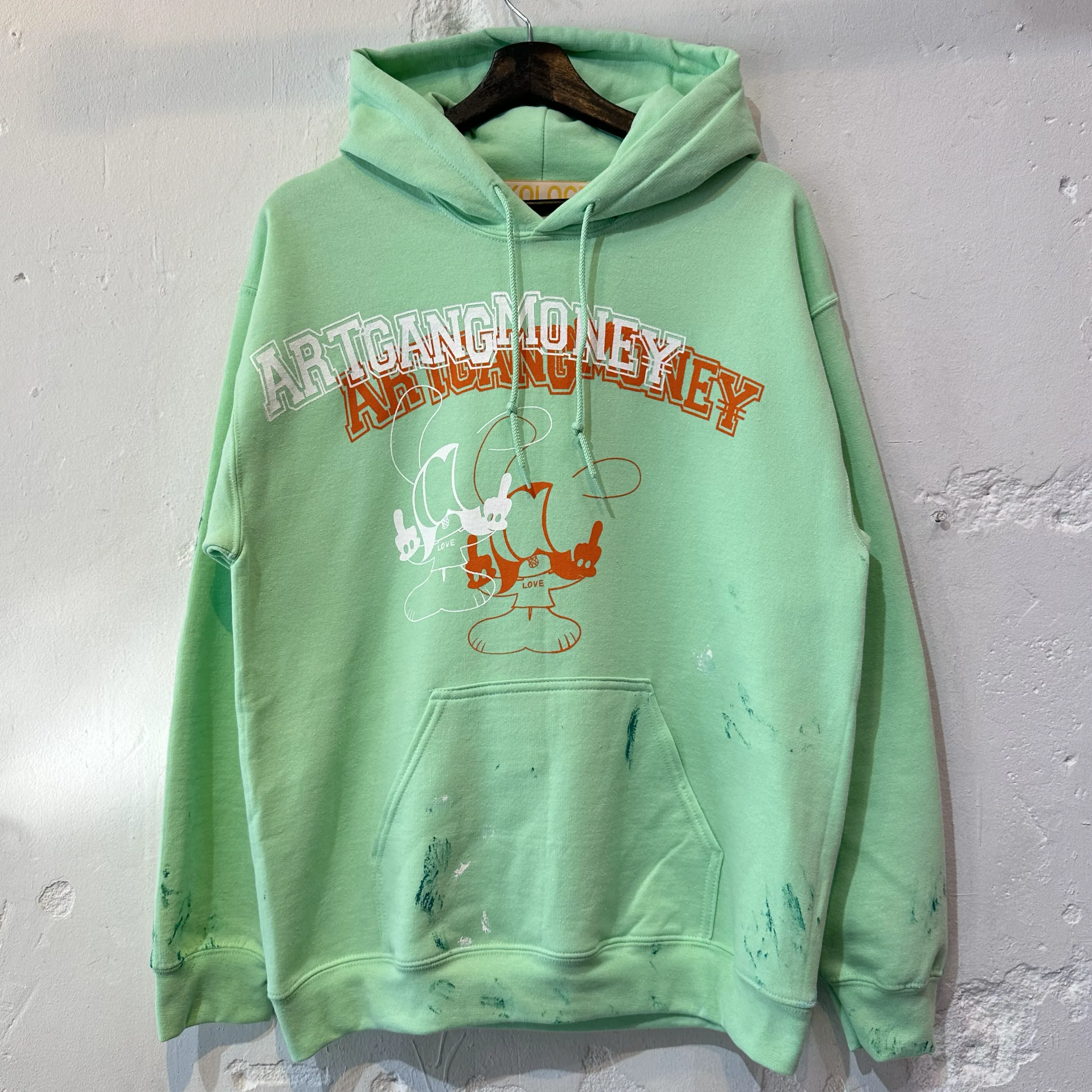 PAINTED ART GANG MONEY HOODIE