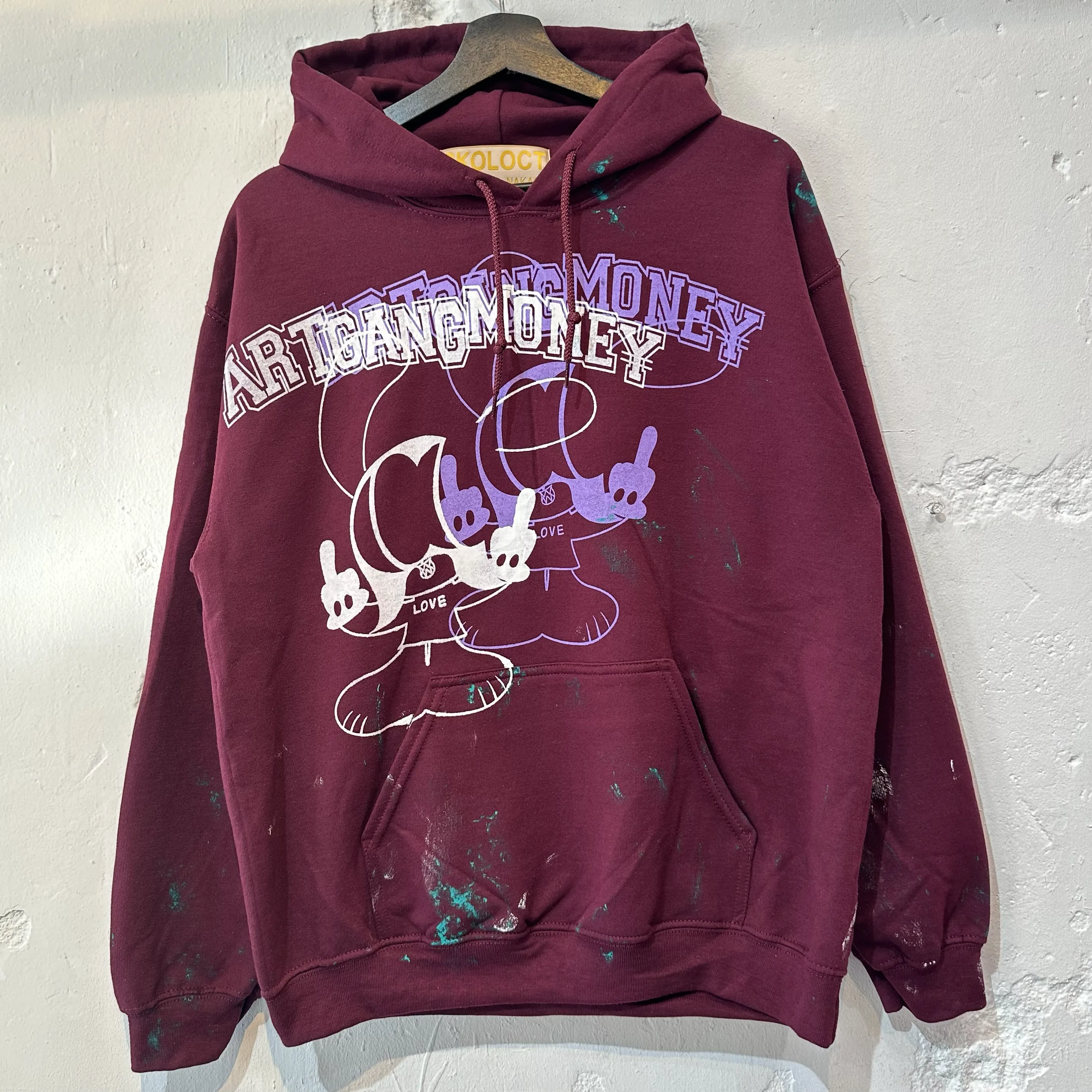 PAINTED ART GANG MONEY HOODIE