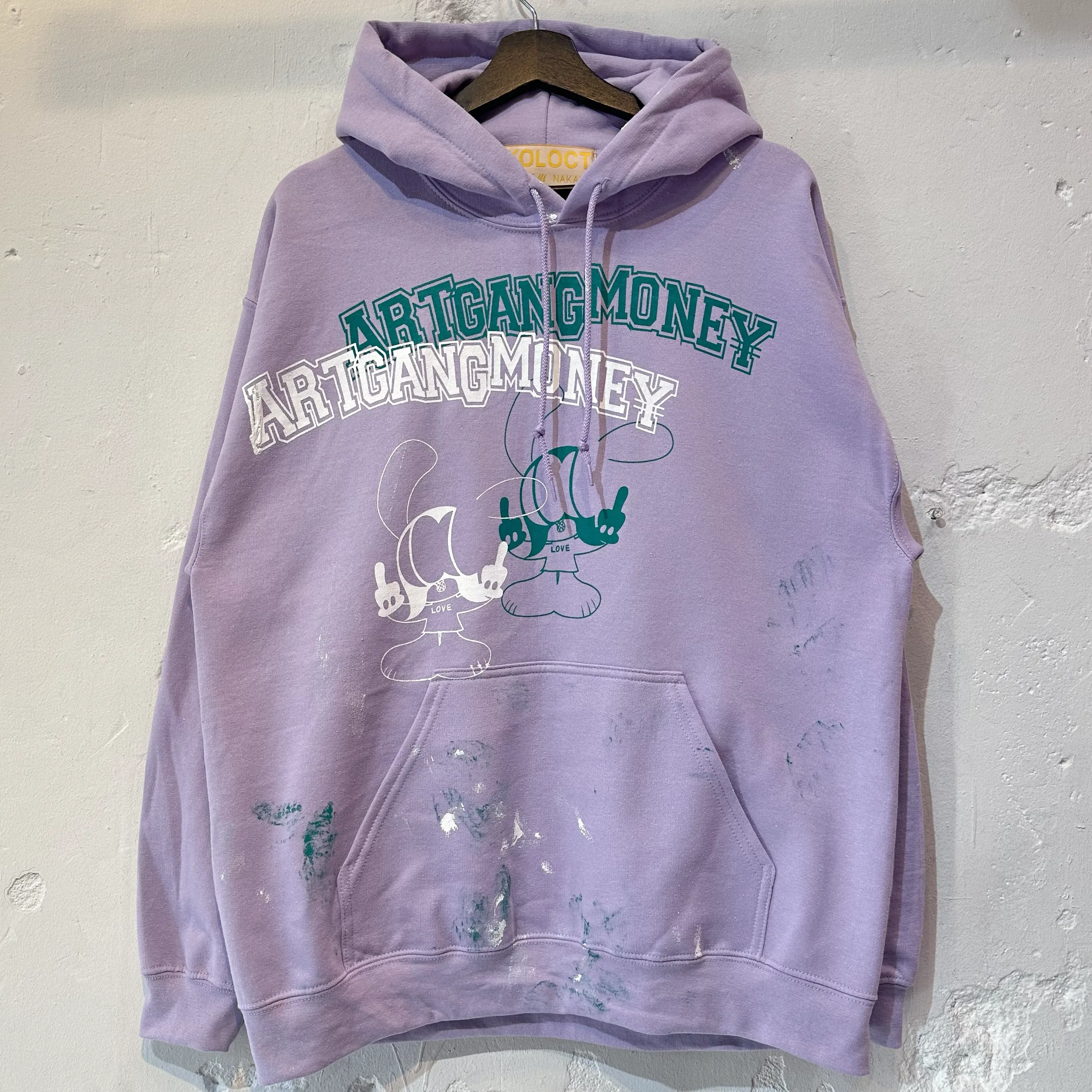 PAINTED ART GANG MONEY HOODIE