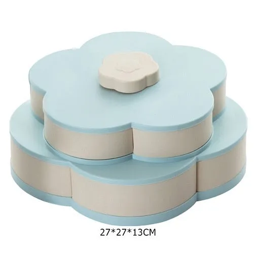 Petal-Shape Rotating Snack Box