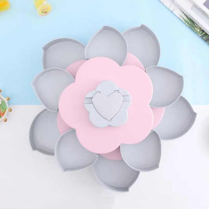 Petal-Shape Rotating Snack Box