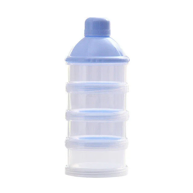 Portable Baby Infant Feeding Milk Powder & Food Bottle Container 3 Cells Grid Practical Box