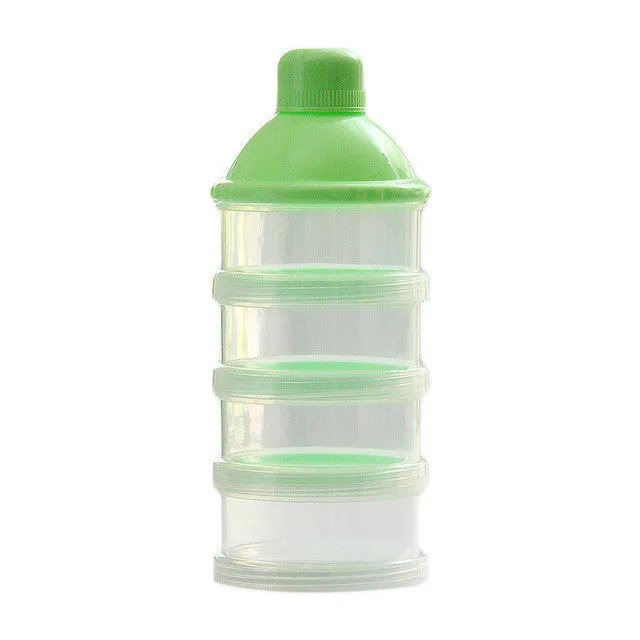 Portable Baby Infant Feeding Milk Powder & Food Bottle Container 3 Cells Grid Practical Box