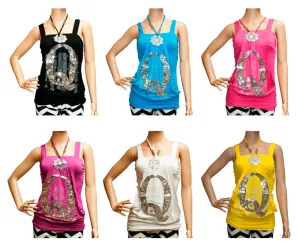 Q for Queen Initial Sleeveless Fashion Blouse