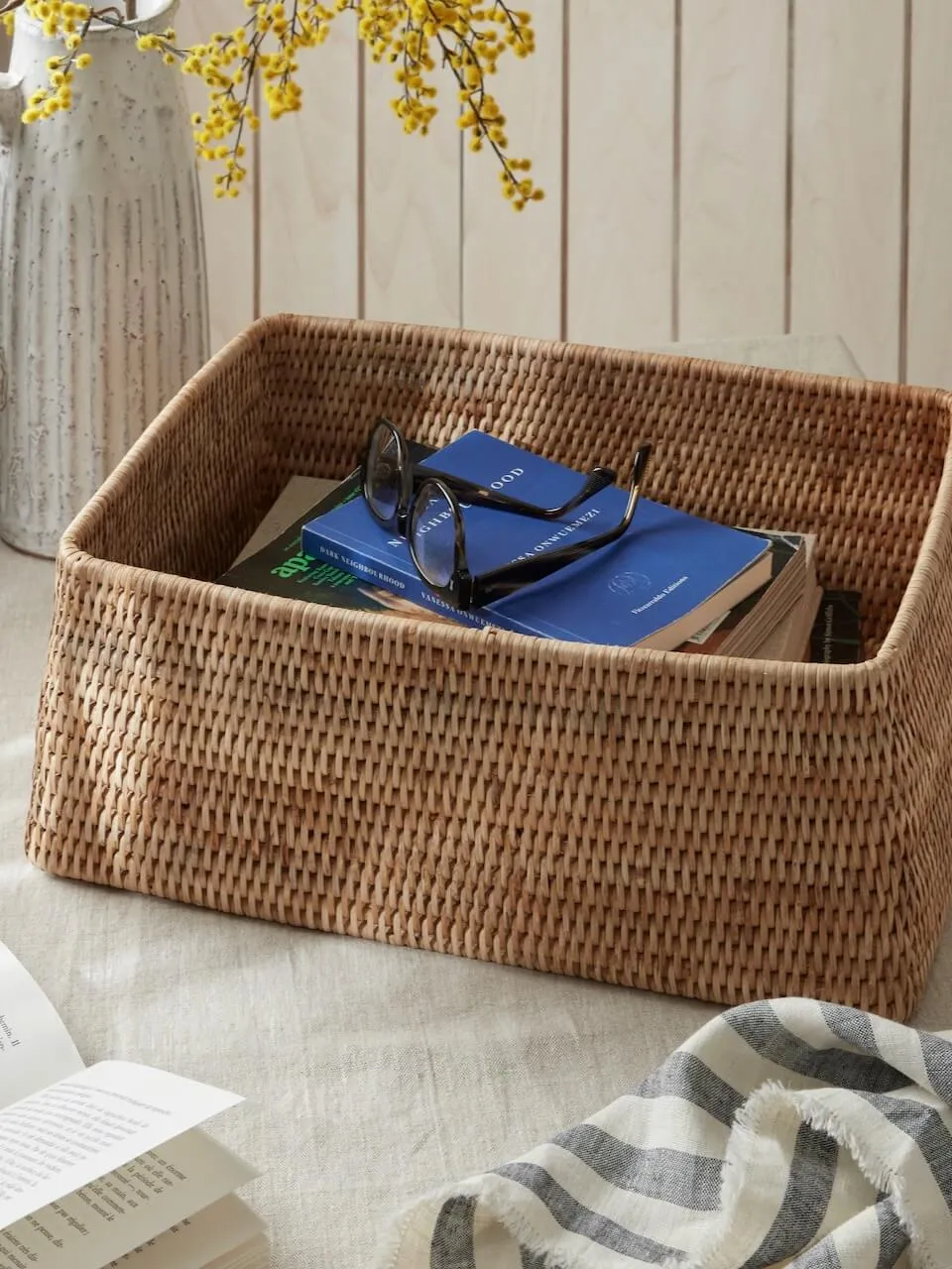 Rattan Shelf Basket Natural