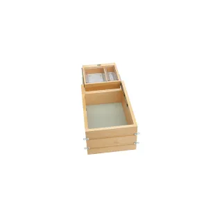 Rev-A-Shelf / 4VDOHT-343FL-1 / Wood Vanity Cabinet Replacement Half Tier Drawer System (No Slides)