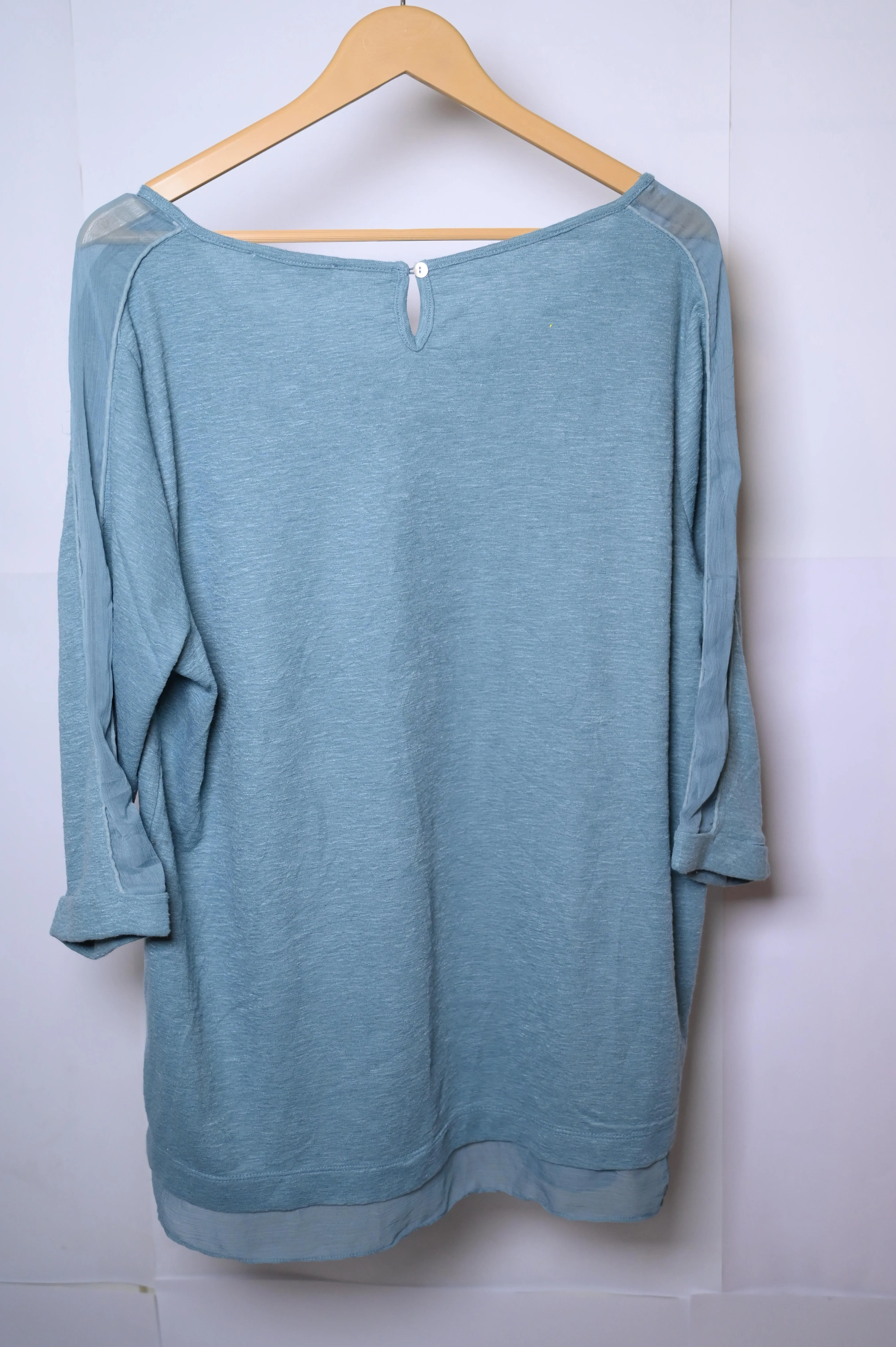 RJR. John Rocha Blue Winter Blouse (Large)