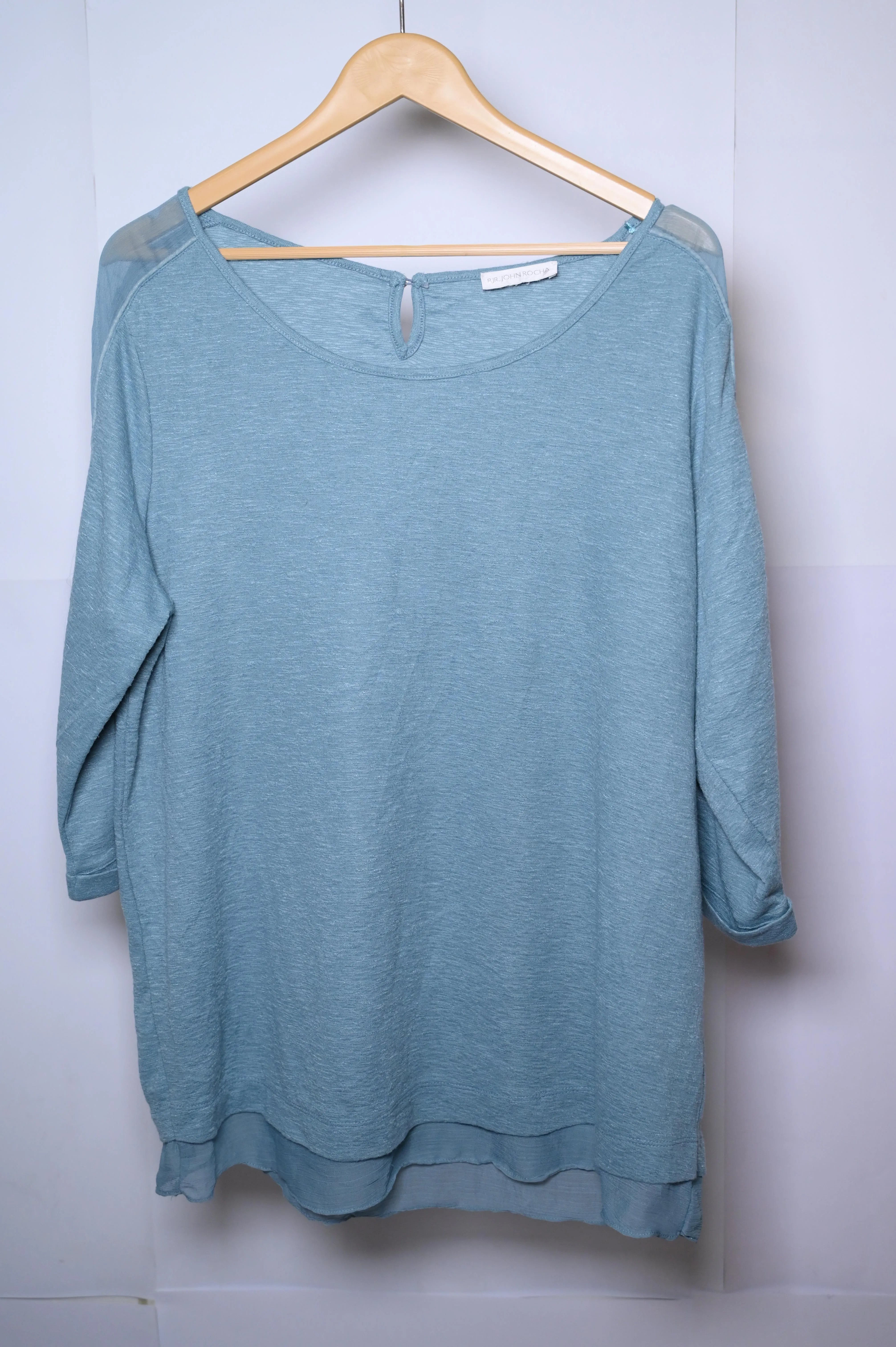 RJR. John Rocha Blue Winter Blouse (Large)