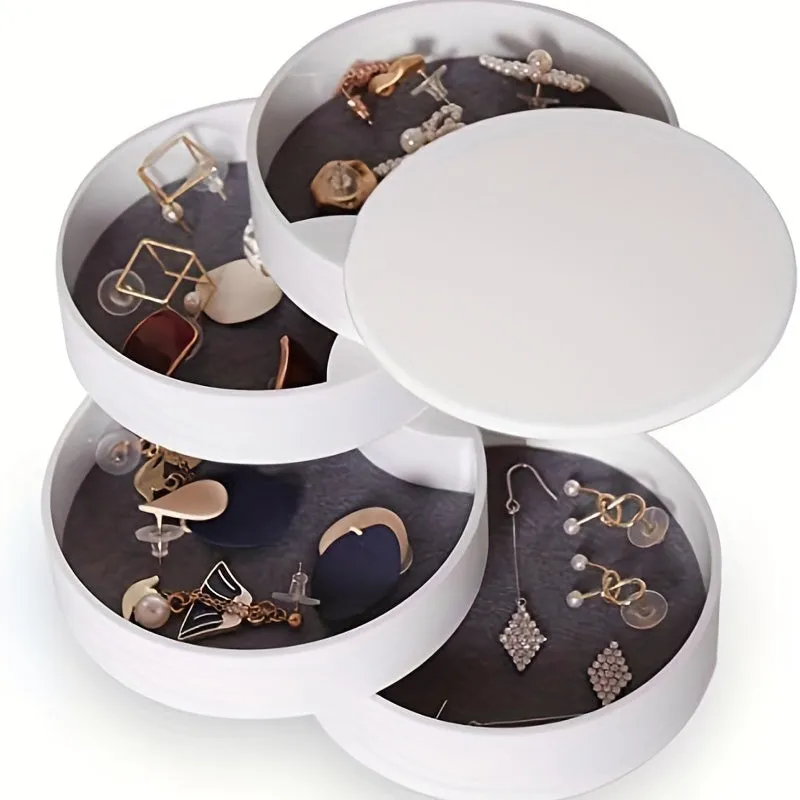 Rotating Jewelry Organizer for Earrings Necklaces Bracelets and Rings