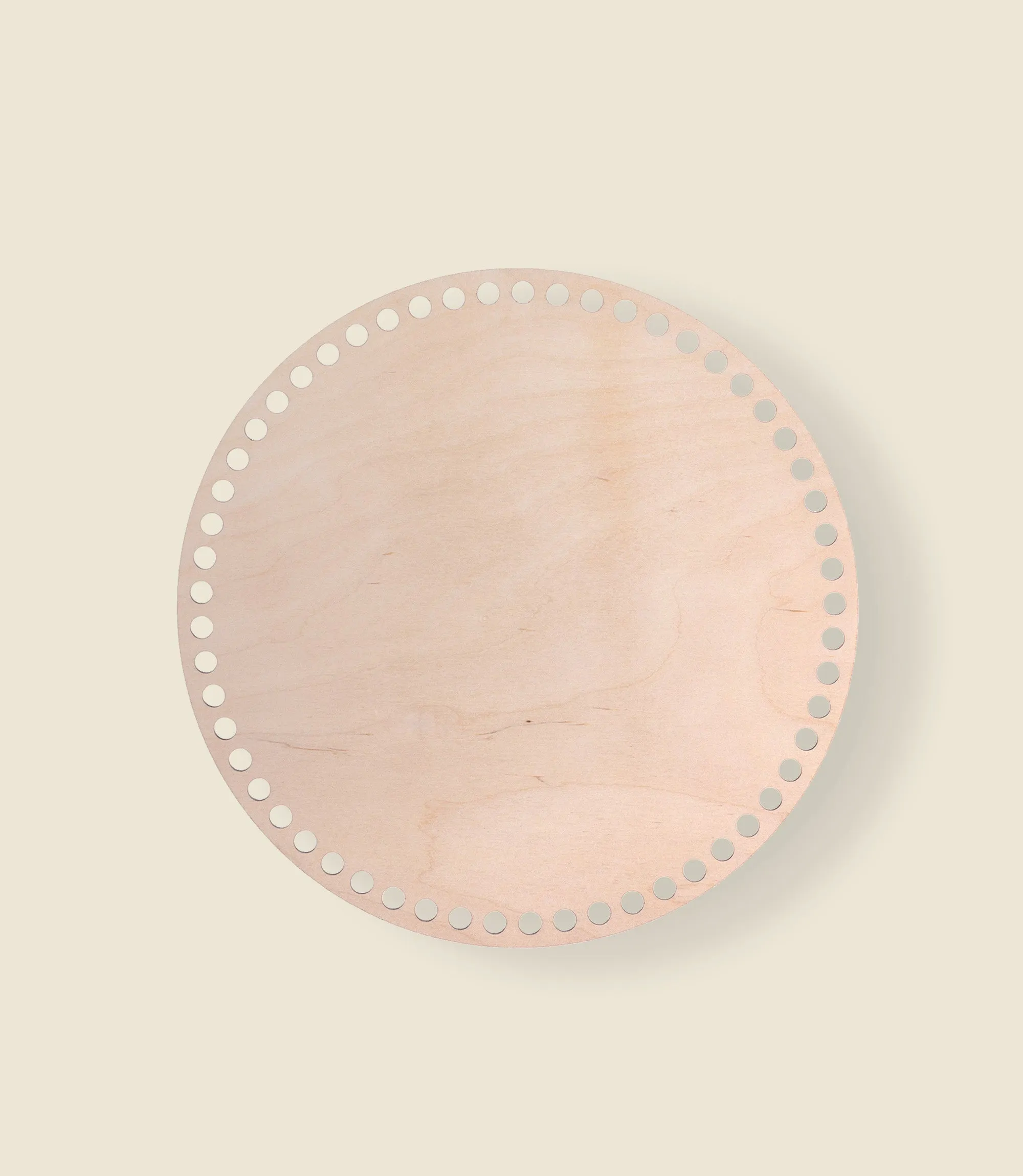 Round wooden base