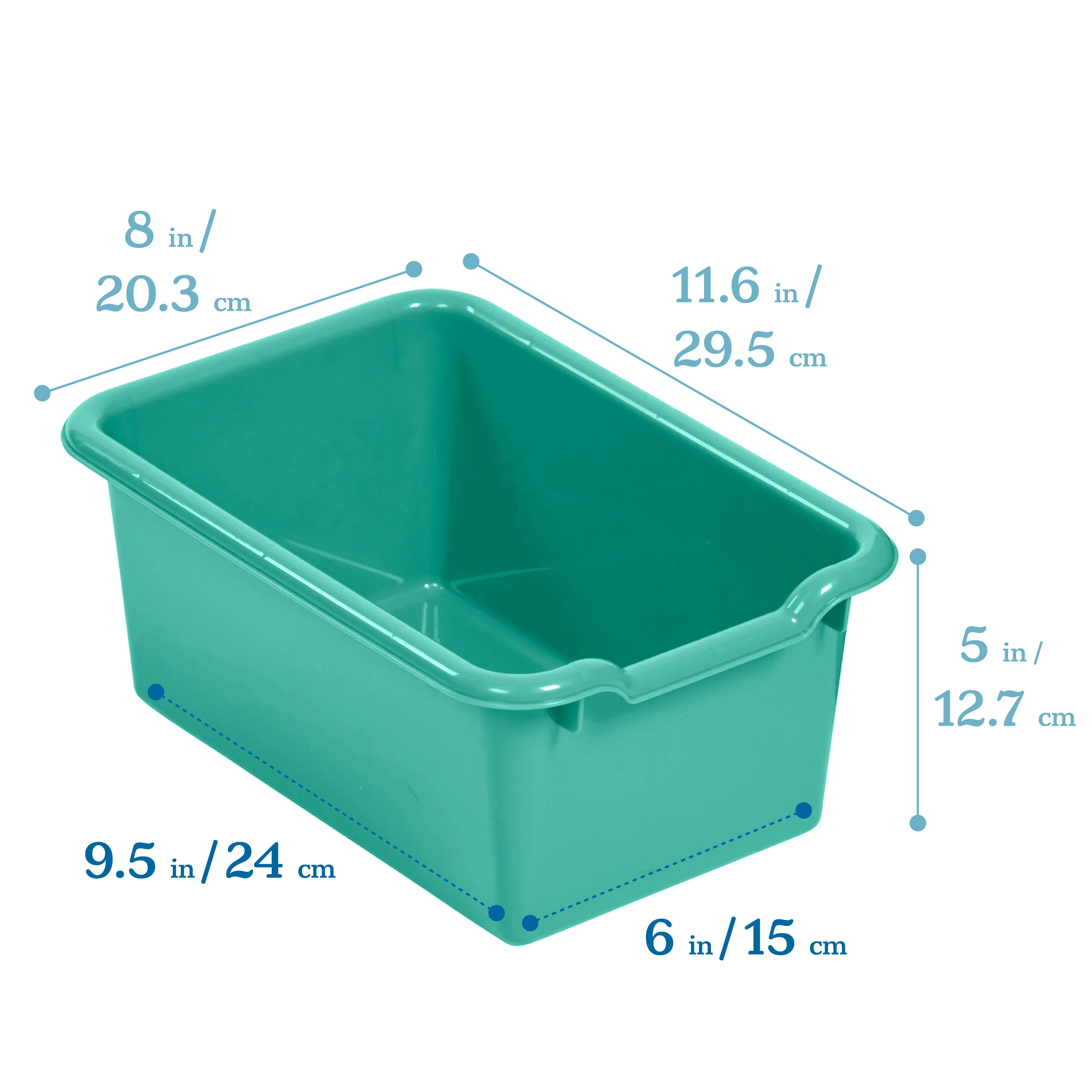 Scoop Front Storage Bins, Multipurpose Organization, 10-Pack