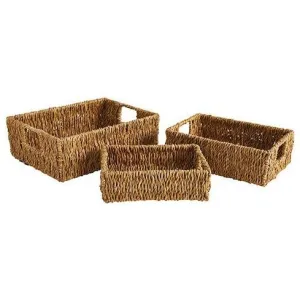 Seagrass Mini Bins - Set of 3