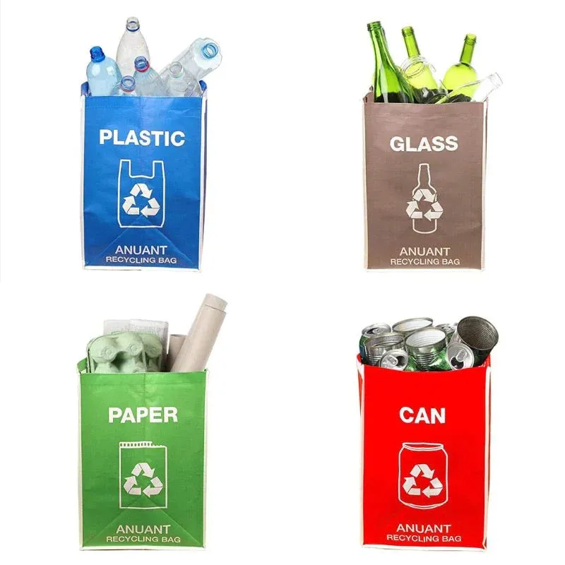 Separate Recycling Waste Bin Bags for Kitchen Office Home Recycle Garbage Trash Sorting Bins Organizer Waterproof