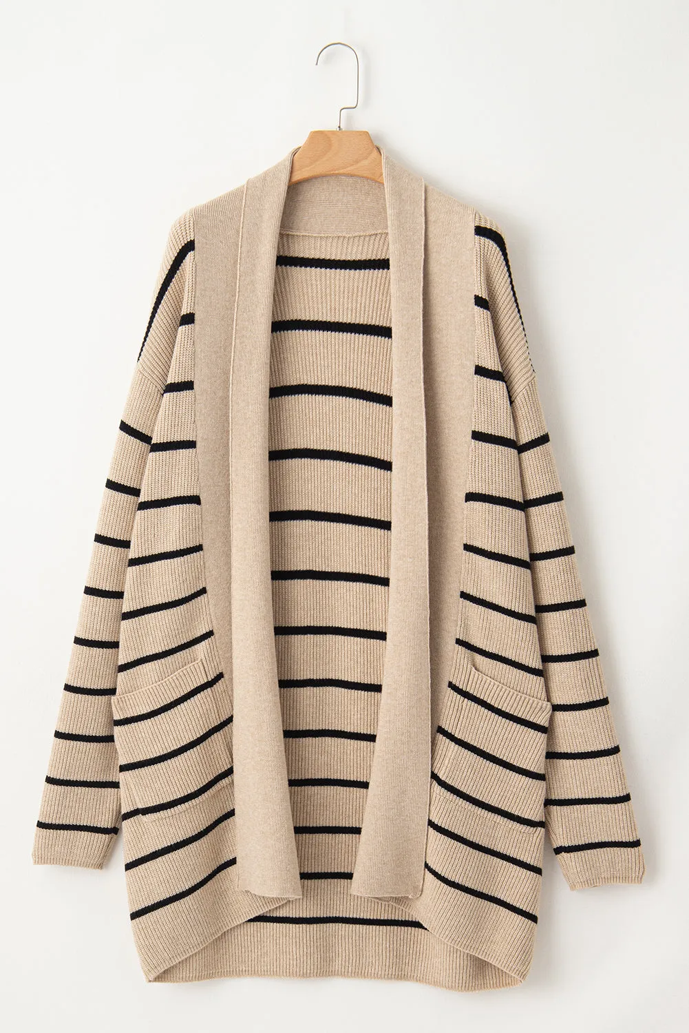 Shawl Neckline Open Cardigan