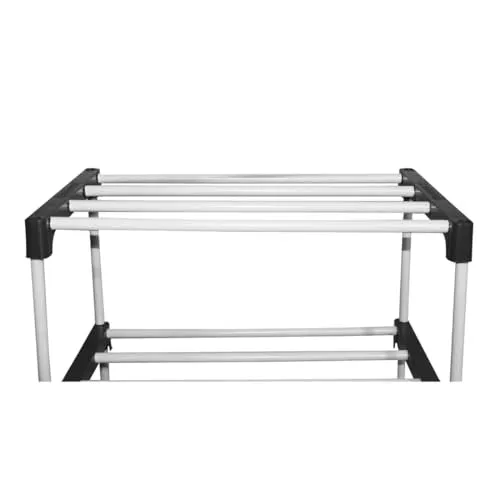 shoe rack for home metal pipes, multiputpose rack (Without wheels, 2 layer)