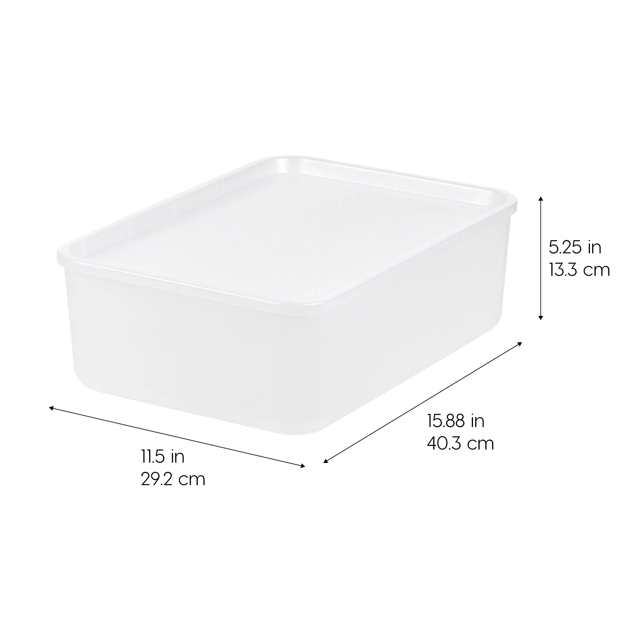 Small Plastic Modular Storage Basket with Lid 4 Pack