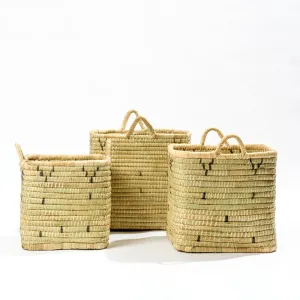 Square Basket Accent - Natural