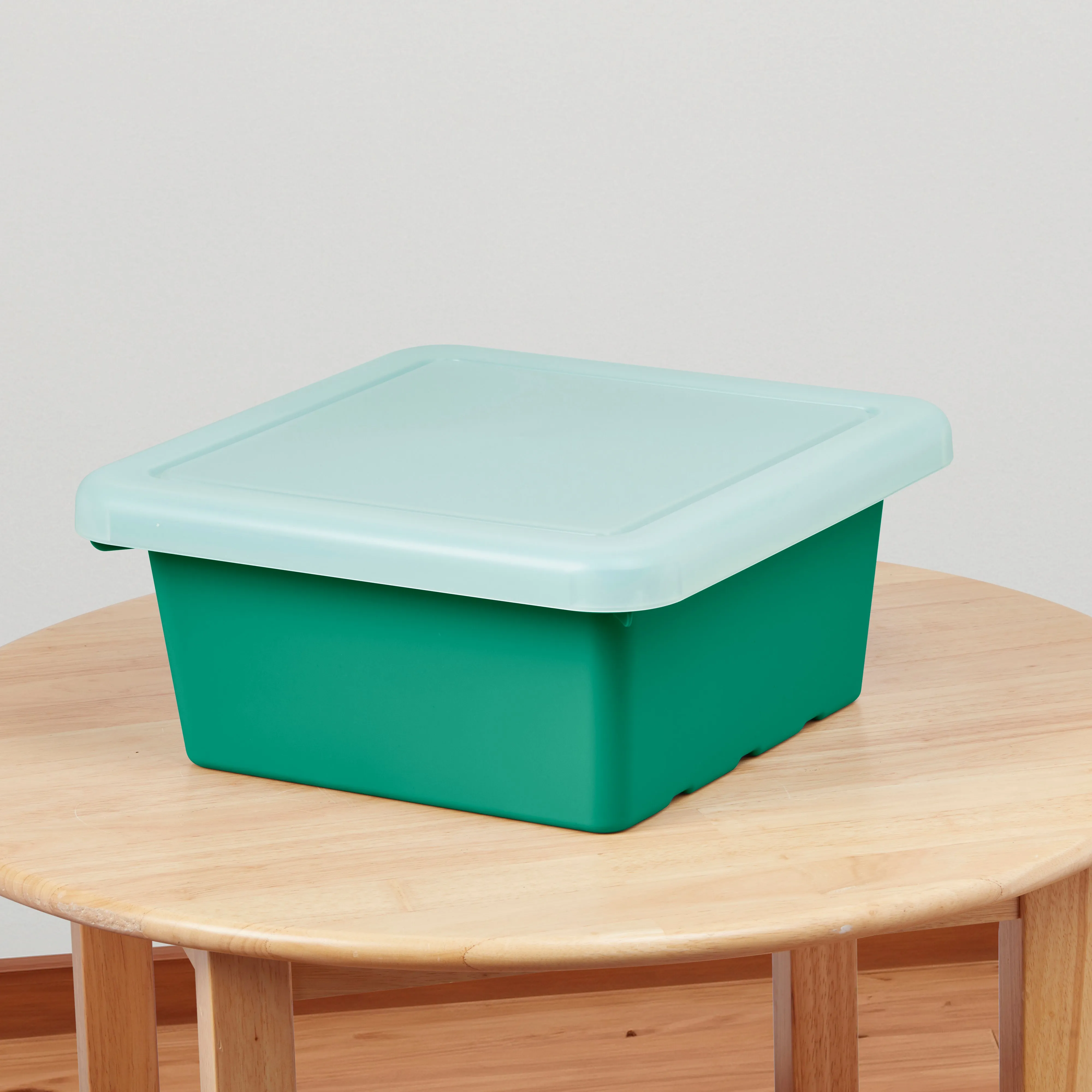 Square Bin with Lid, Storage Containers, 4-Pack