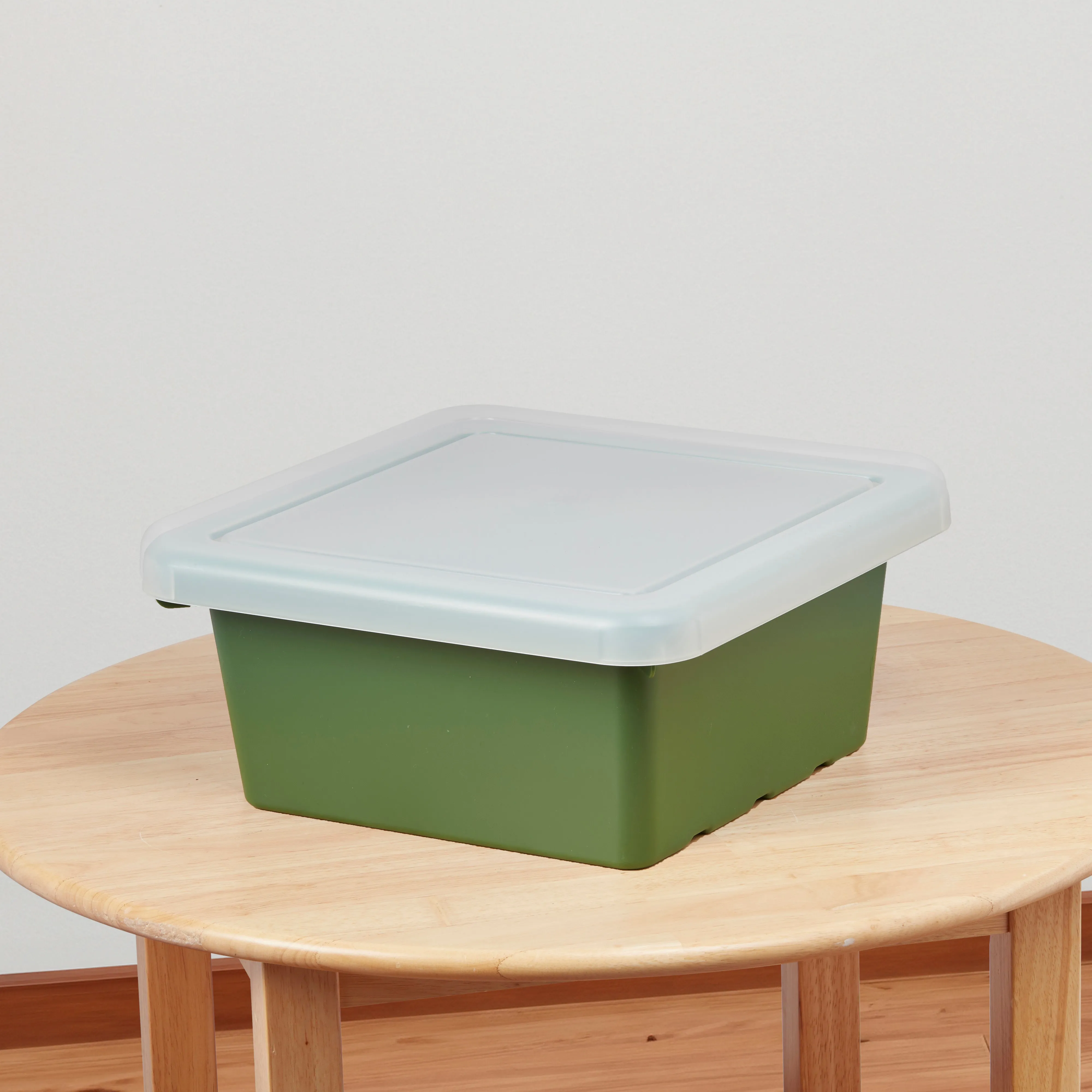 Square Bin with Lid, Storage Containers, 4-Pack