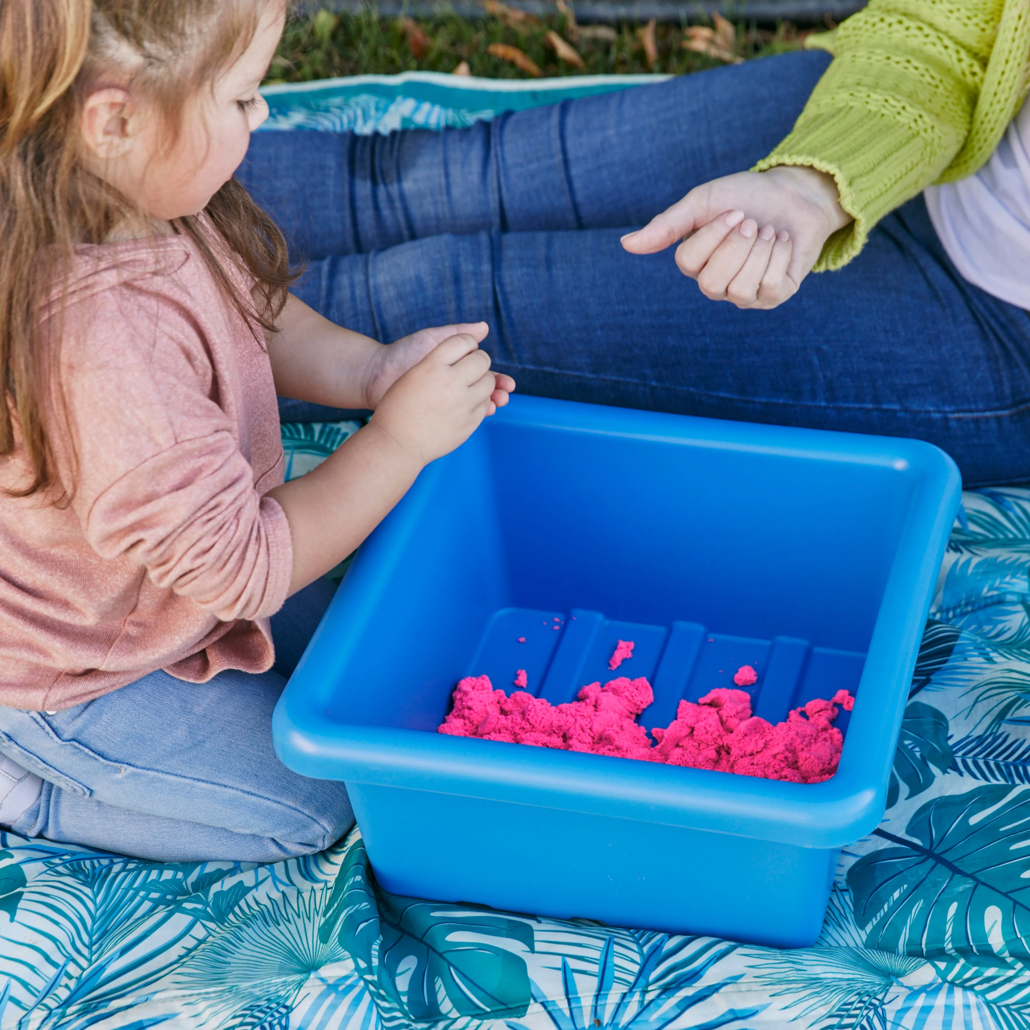 Square Bin with Lid, Storage Containers, 4-Pack