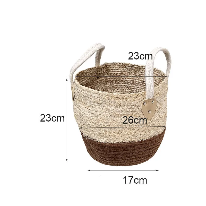 Straw storage baskets