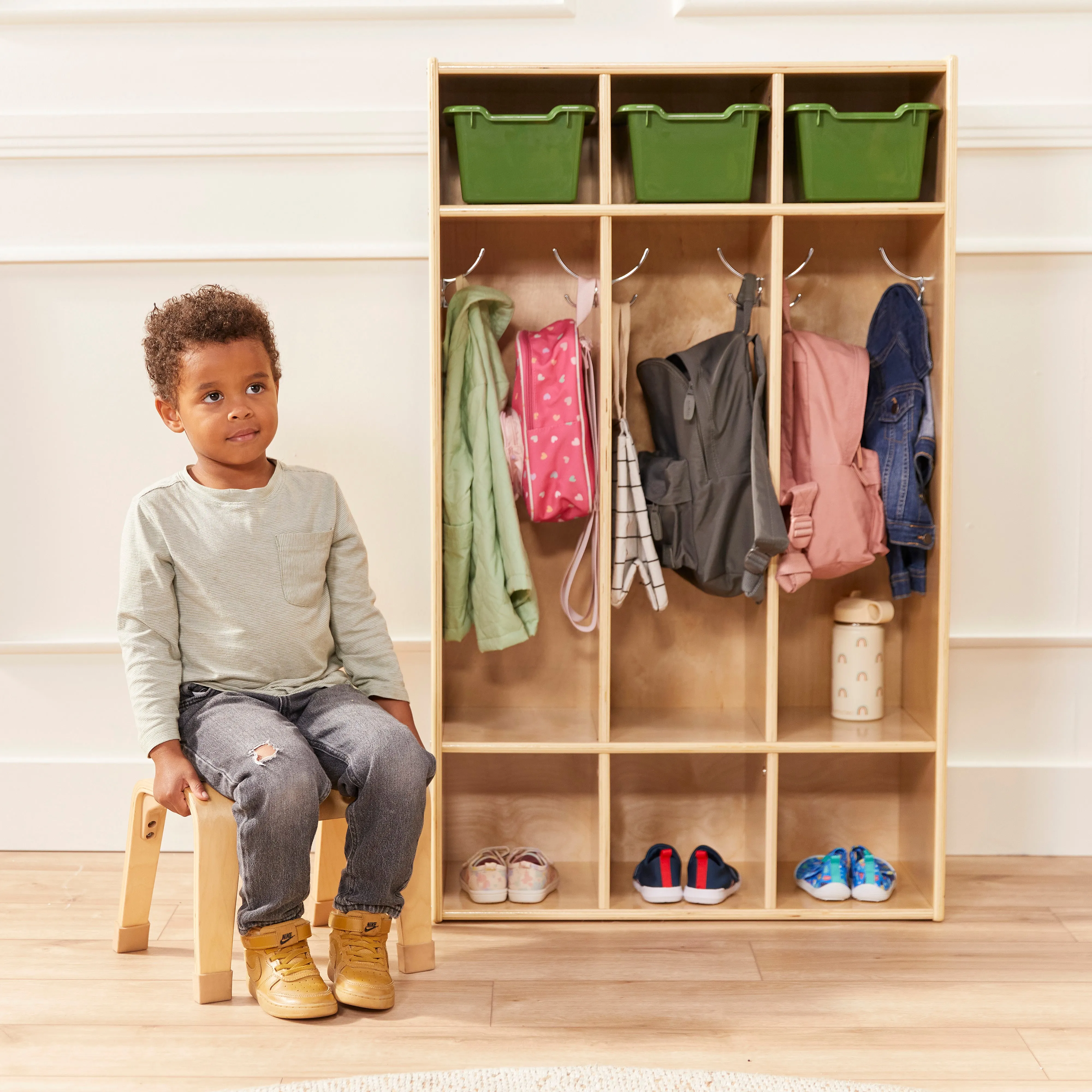 Streamline 3-Section Coat Locker, Classroom Furniture