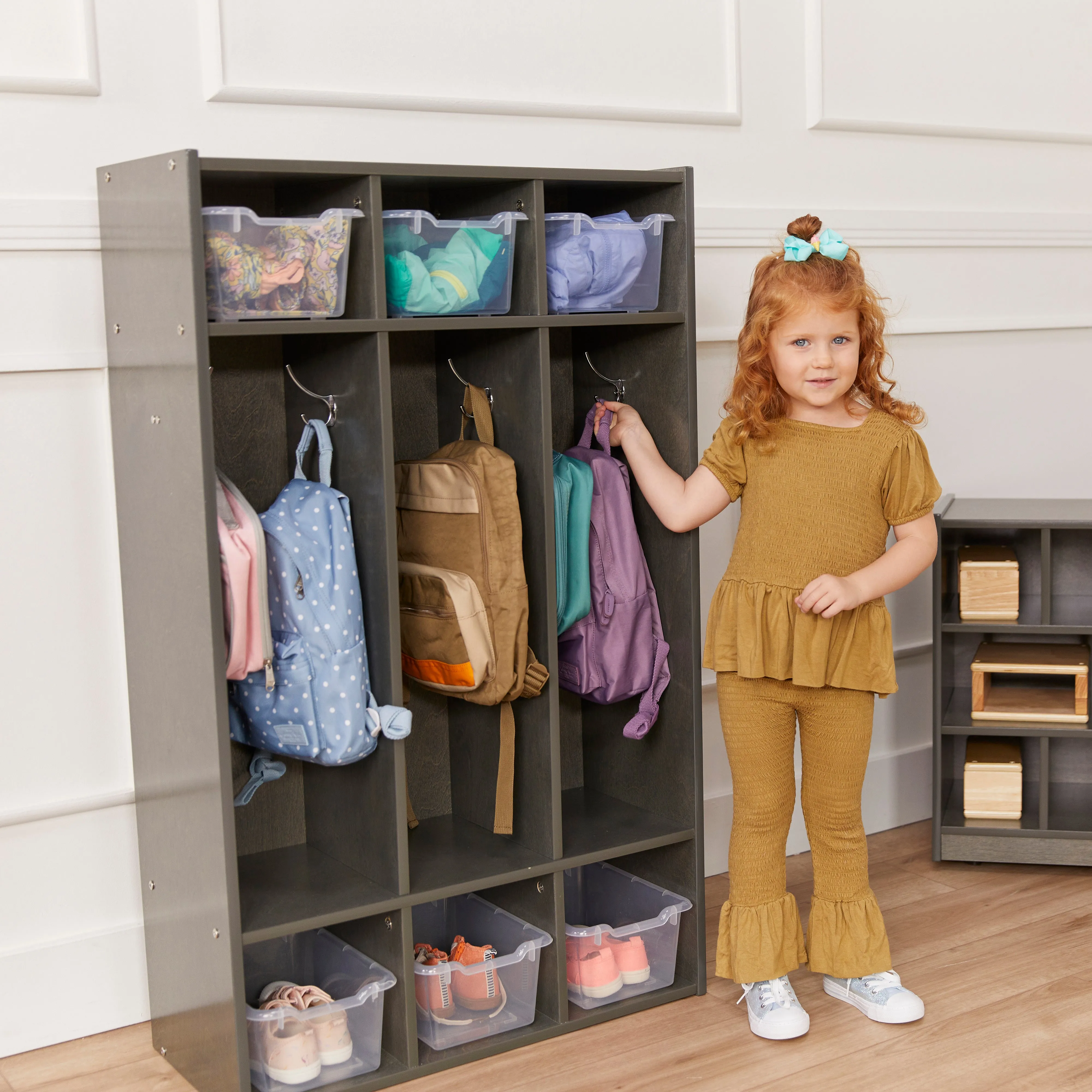 Streamline 3-Section Coat Locker, Classroom Furniture