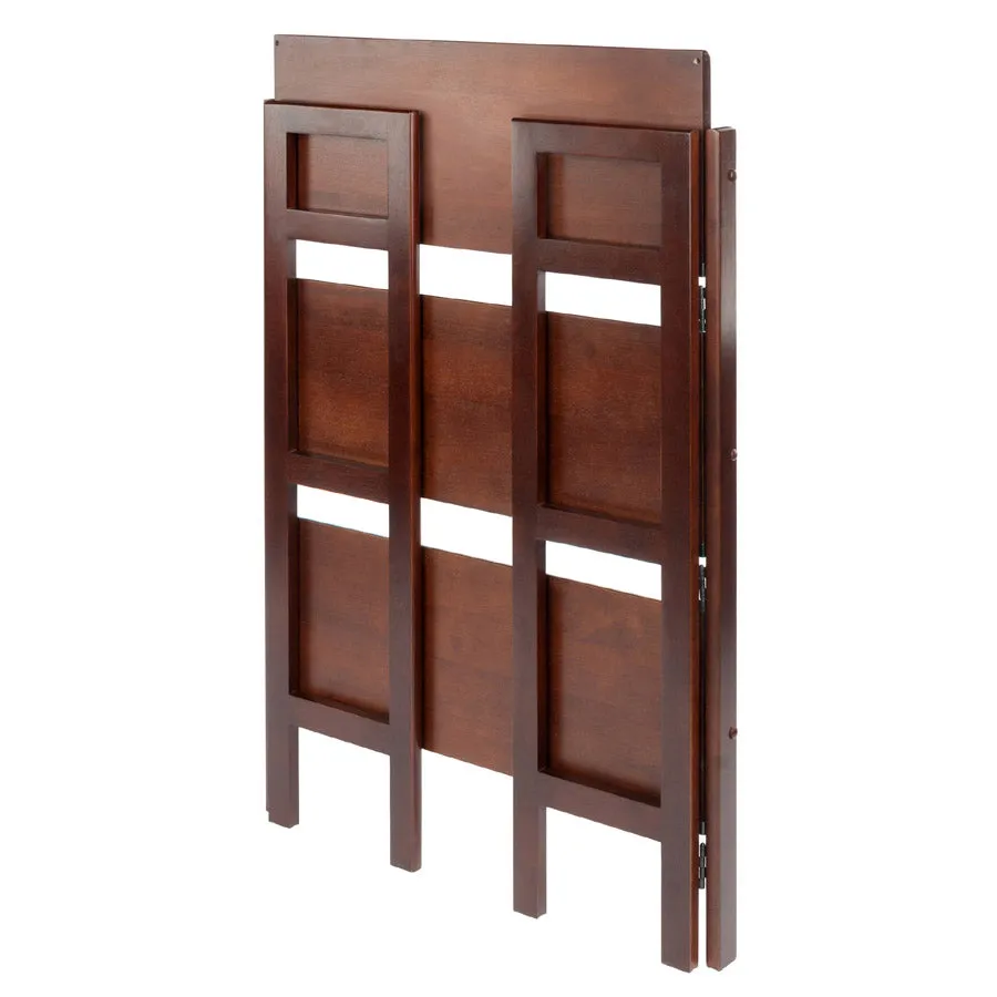 Three Tier Folding Storage Shelf - Antique Walnut