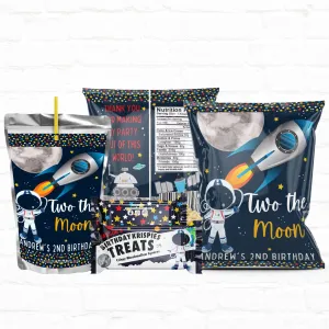 Two the Moon Space Birthday |Custom Party Favors