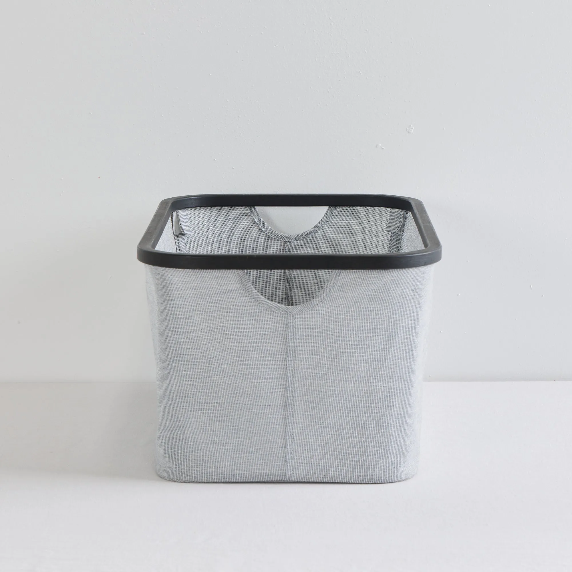 Tyg Rectangle Basket - Grey/Black Large