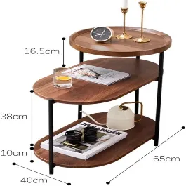 VERSATILE 3-TIERS CORNER SIDE TABLE