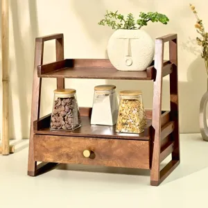 Versatile Wooden Organizer with Drawer