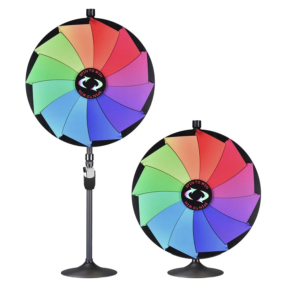 WinSpin 36" Prize Wheel 2in1 Tabletop or Floor Stand 12-Slot