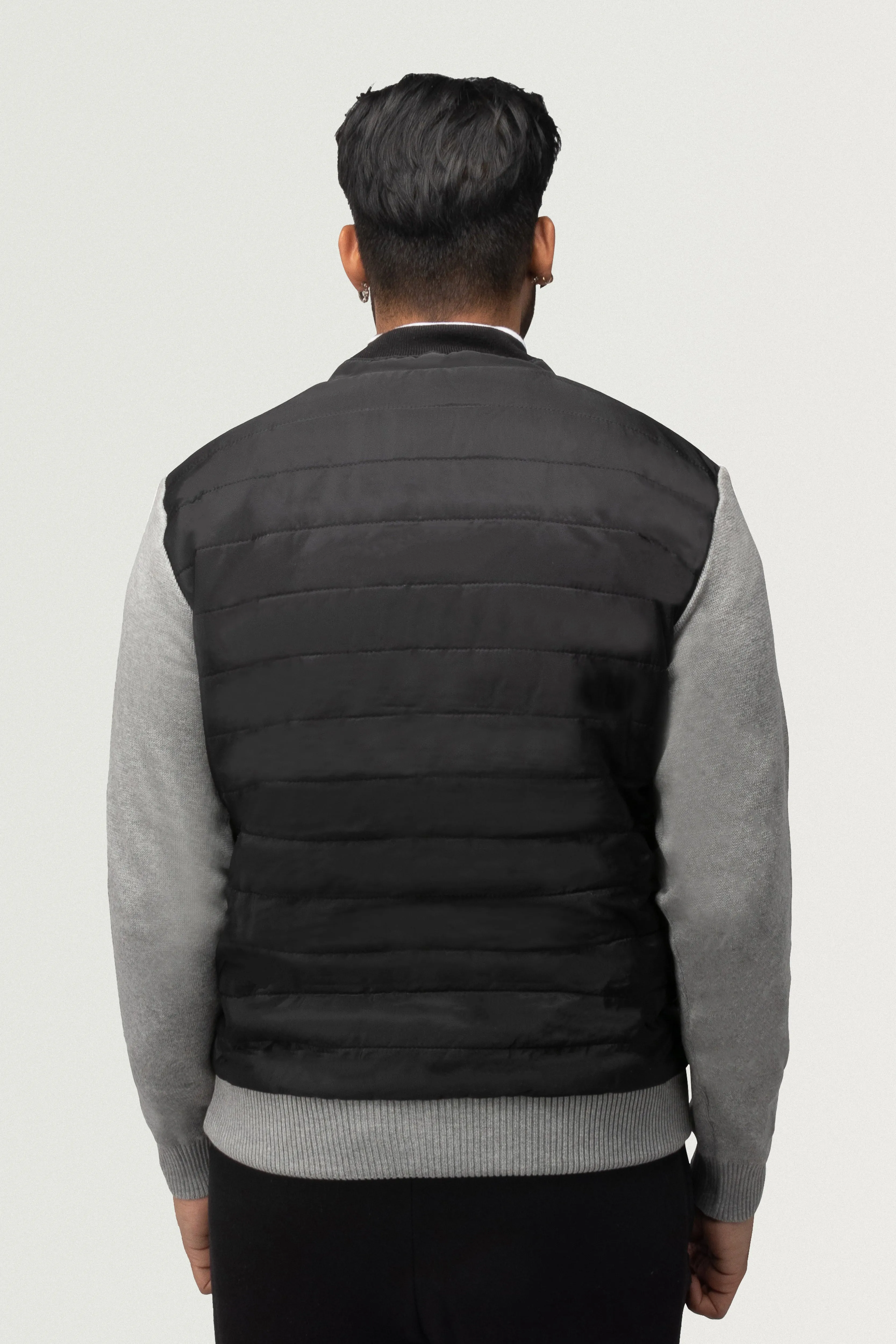 X RAY Men's Lightly Padded Hybrid Sweater Jacket